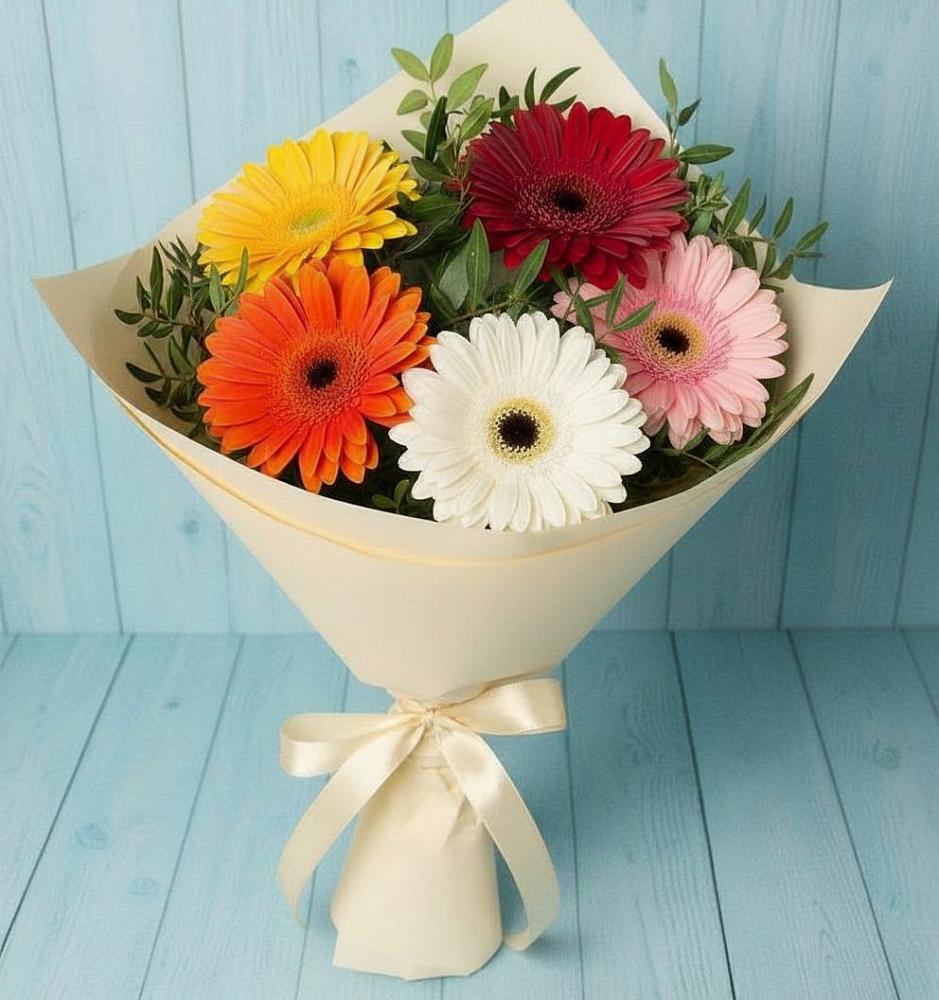 Букет цветов из: Герберы в Отказном