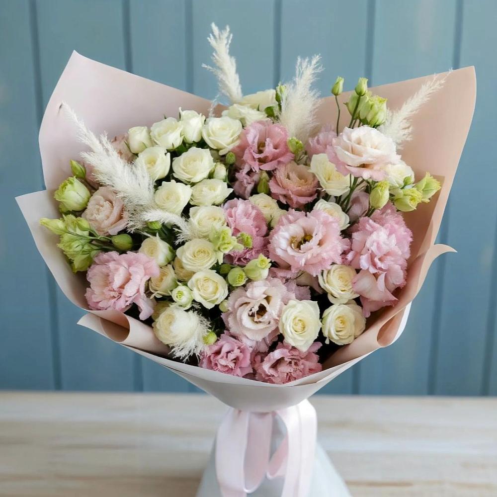 Букет цветов из: Альстромерии и Розы в Отказном