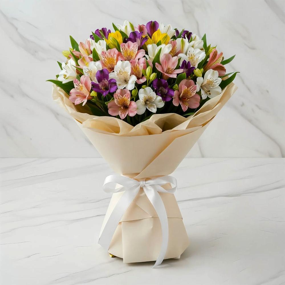 Букет цветов из: Альстромерии в Отказном