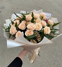Букет Кремовые розы Латте в Отказном