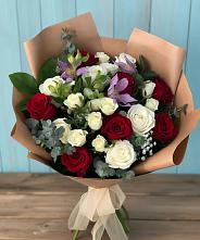 Букет цветов из:  Розы и Альстромерии в Отказном