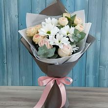 Букет цветов из:  Хризантемы и Розы #REPLACE_PRED# Отказном