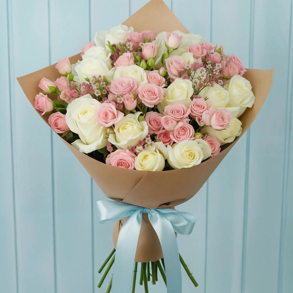 Букет цветов из: Розы в Отказном