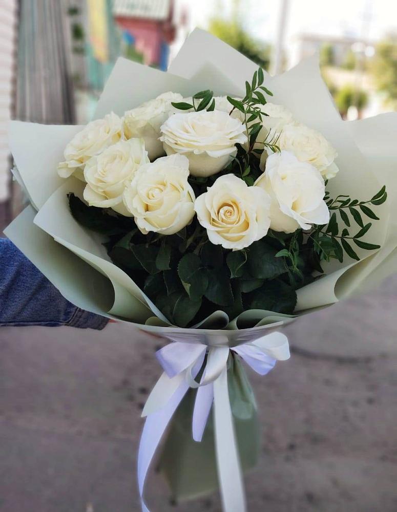 Букет Белые розы Проуд в Отказном