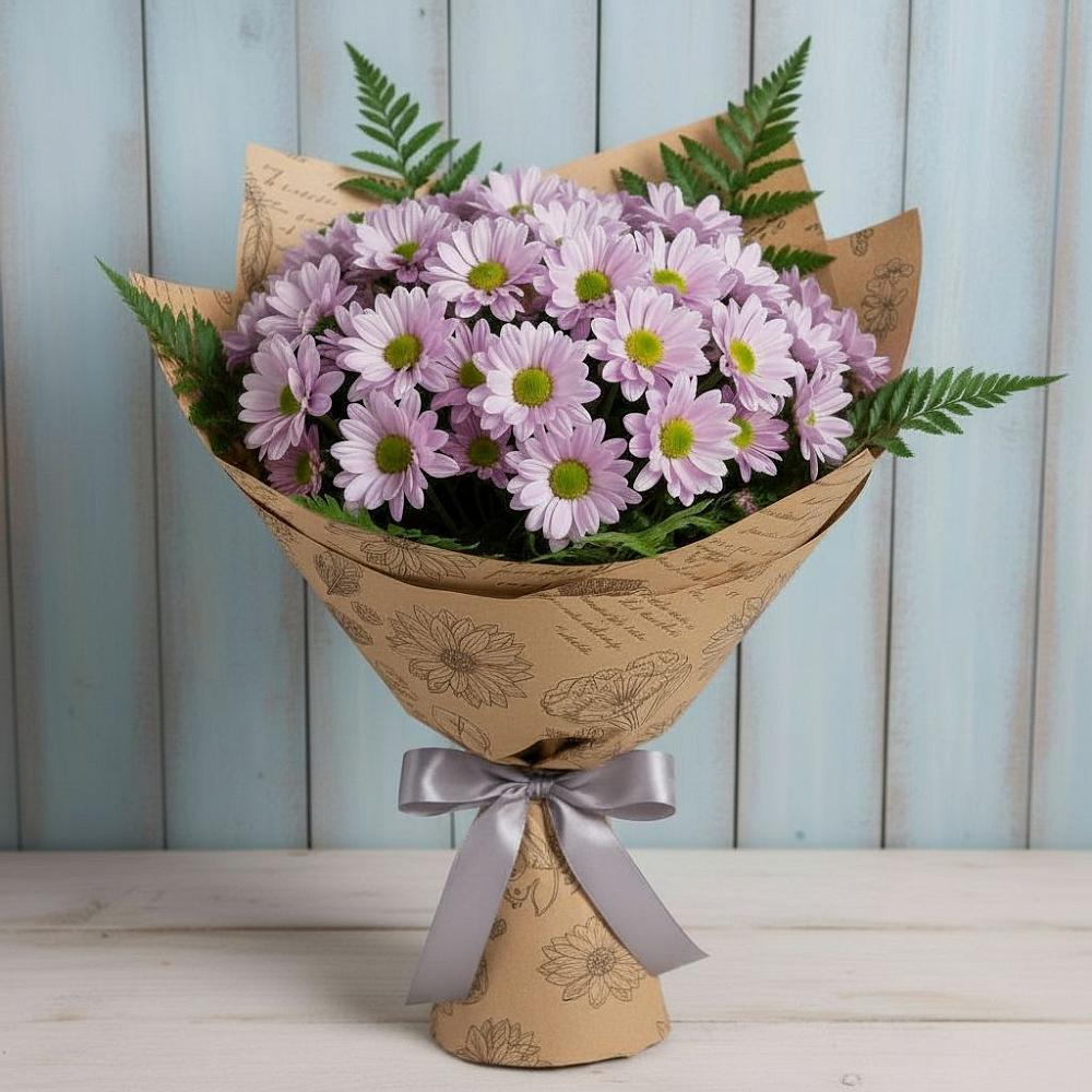 Букет цветов из: Хризантемы в Отказном