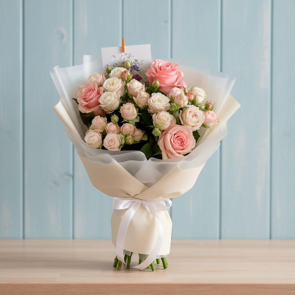 Букет цветов из: Розы в Отказном