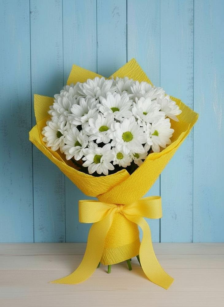 Букет цветов из: Хризантемы в Отказном