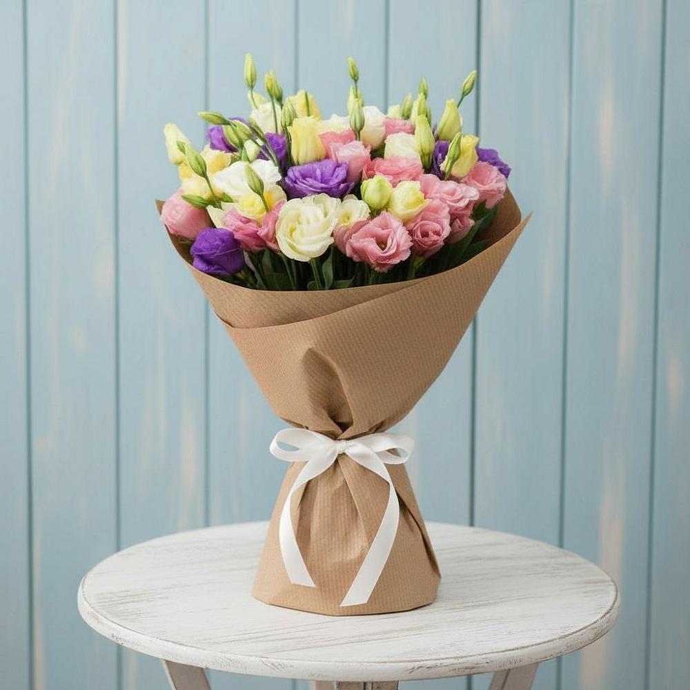 Букет цветов из: Лизиантусы в Отказном