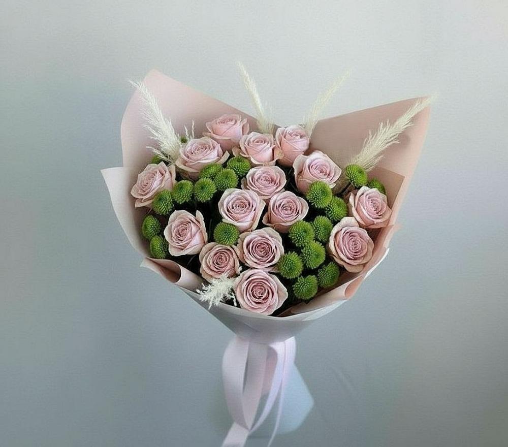 Букет цветов из: Розы и Хризантемы в Отказном