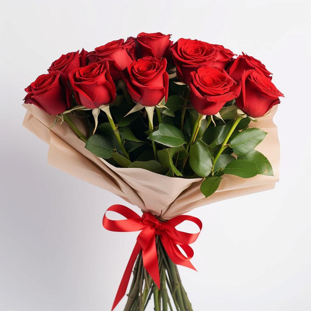 Букет 11 Красных роз Эдлесс Лав в Отказном
