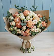 Букет цветов из:  Альстромерии и Розы #REPLACE_PRED# Отказном
