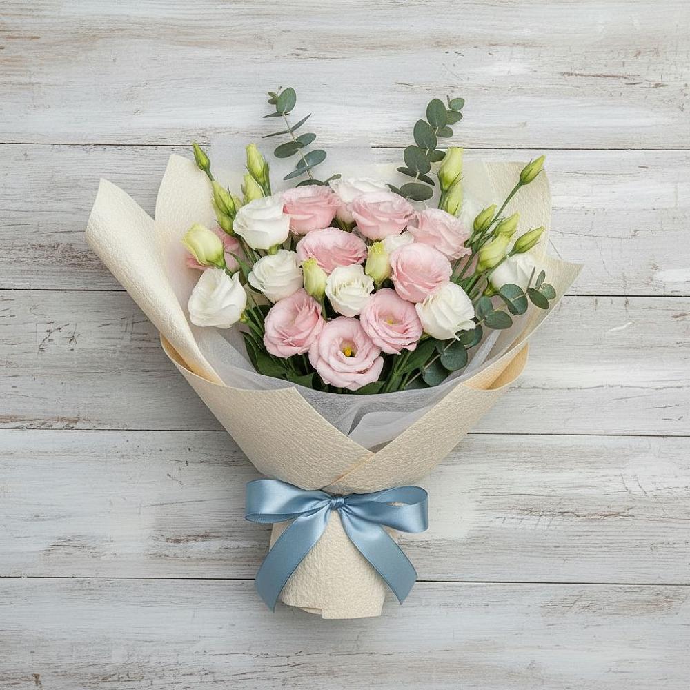 Букет цветов из: Лизиантусы в Отказном